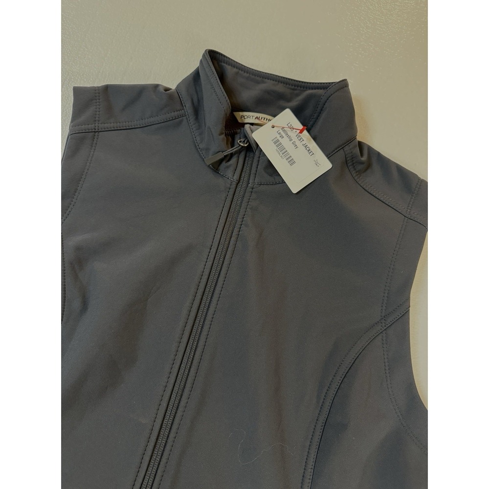 Port Authority Womens Core Soft Shell Vest L325 Battleship Gray Size L NWT
